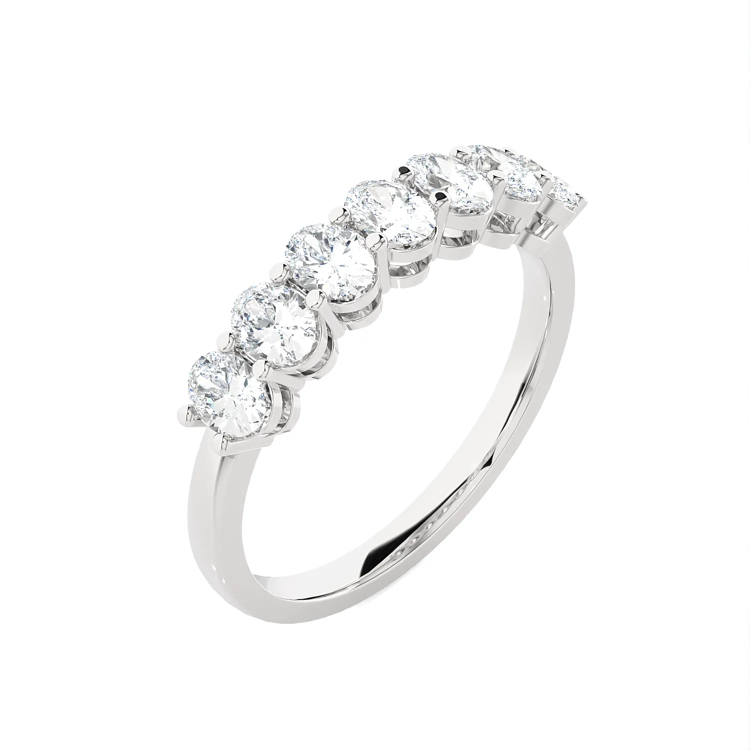 1 ctw Oval Lab Grown Diamond Anniversary Ring