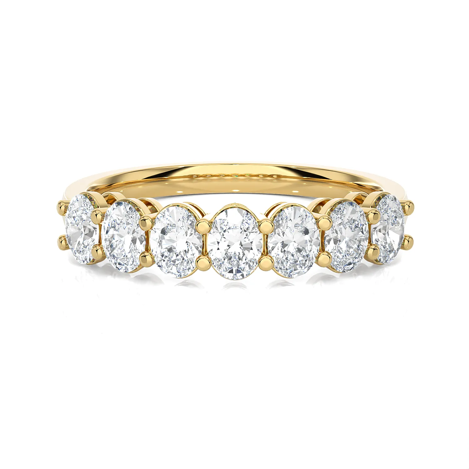 1 ctw Oval Lab Grown Diamond Anniversary Ring