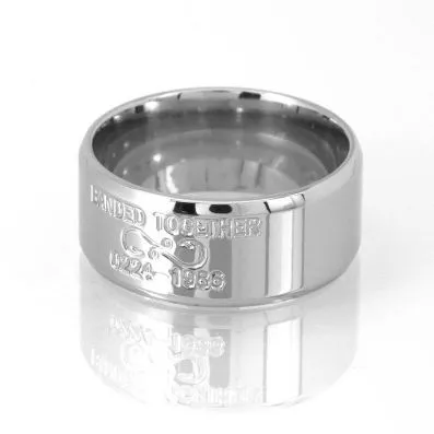 10mm Titanium Duck Band with Infinity Hooks - Men's Wedding Rings