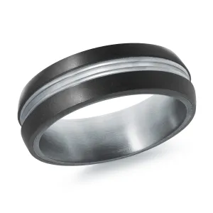 14K White Gold Ring from the Tantalum Collection by Malo - MRDTS-016-7W