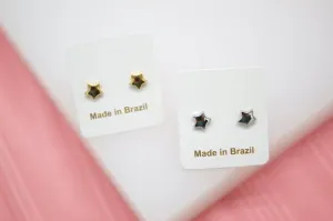 18K Gold Filled Star Stud Earrings