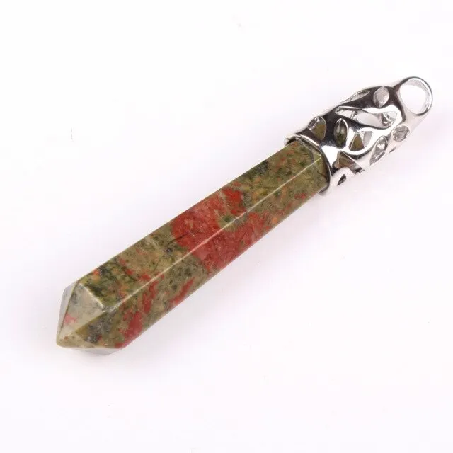 1Pc carnelian Quartz Opal Opalite Carnelian Gem Stone Healing Chakra Pendulum Pendant