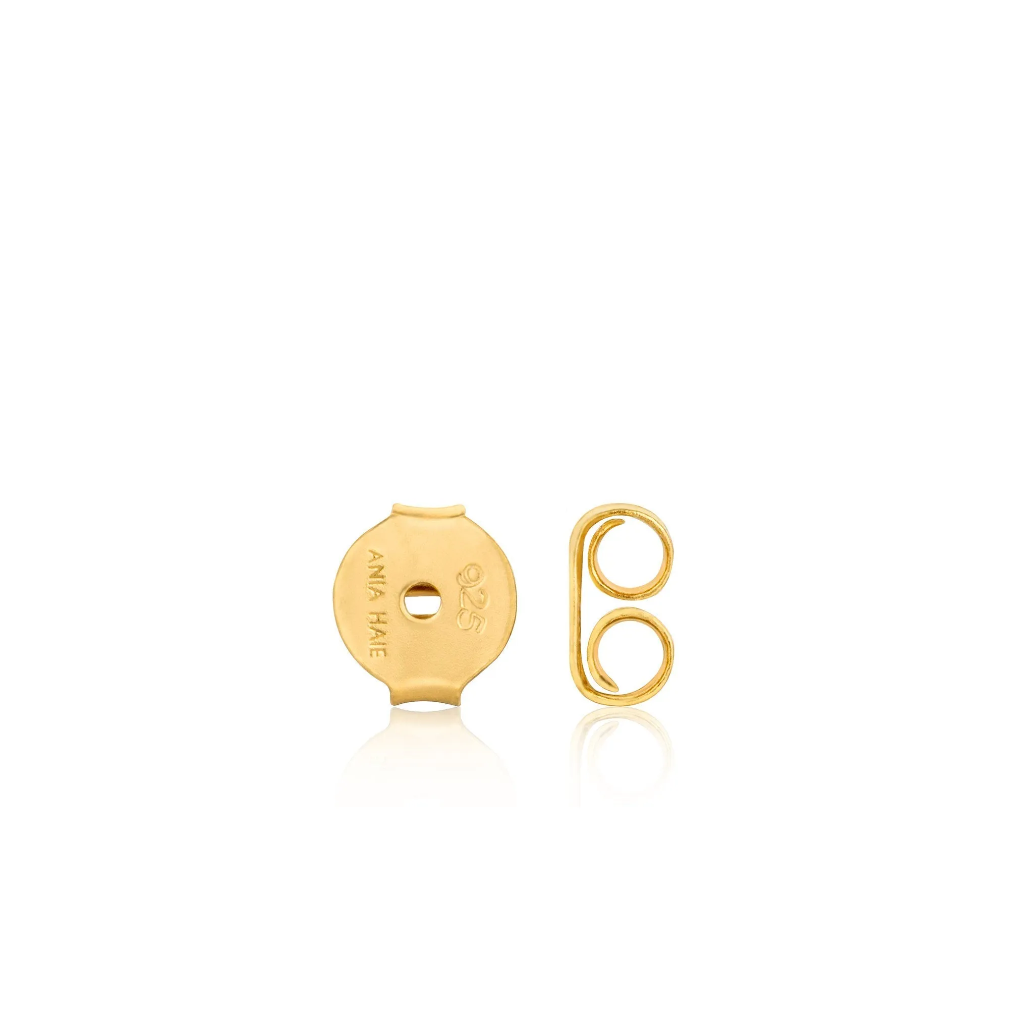 Ania Haie Gold Rope Heart Stud Earrings