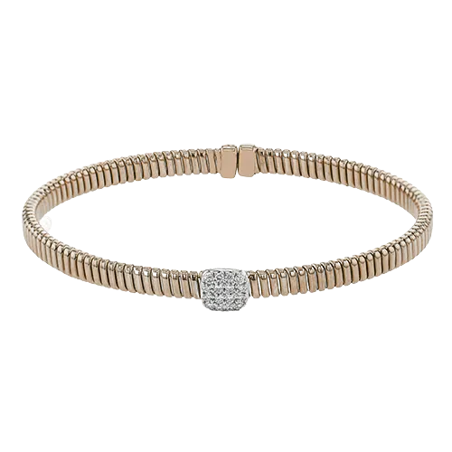 Bangle in 18k Gold with Diamonds