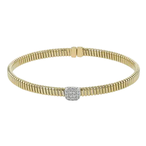 Bangle in 18k Gold with Diamonds