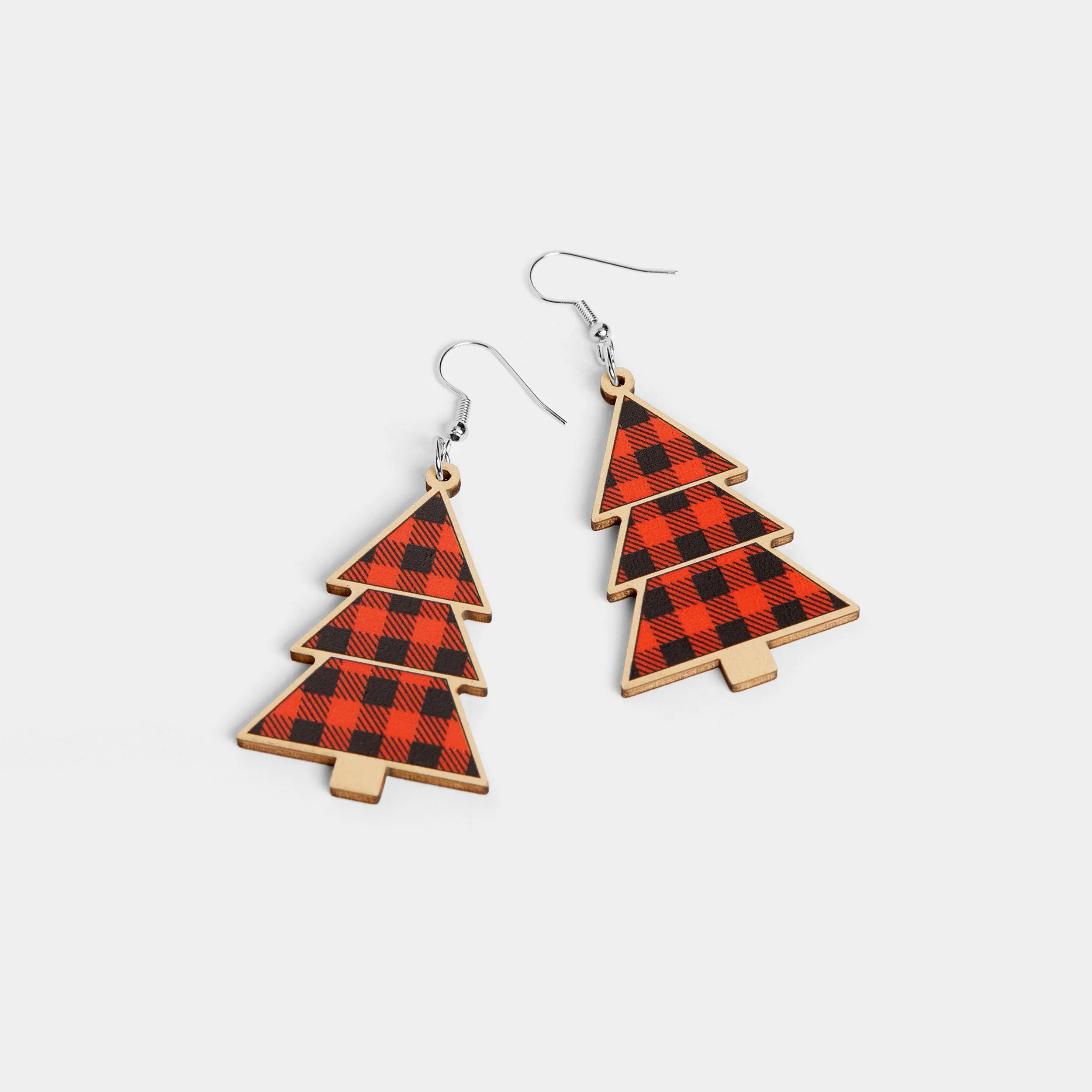 Buffalo Check Tree Earring