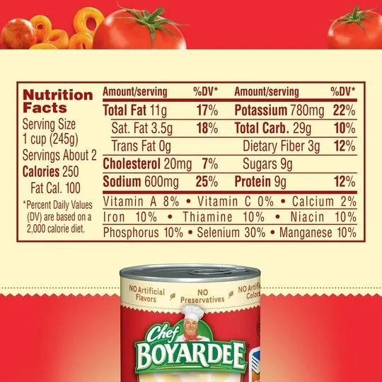 Chef Boyardee Mini Spaghetti Rings and Meatballs, 15 oz