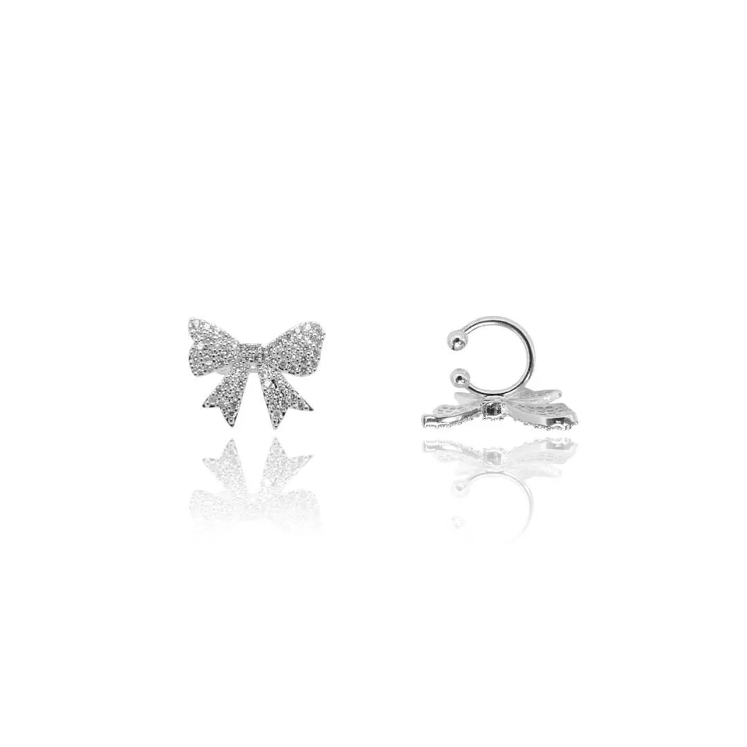 CZ Bow Ear Cuff