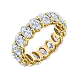 DIAMOND OVAL ETERNITY RING, 6cts