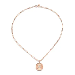 DIAMOND RADIANT OCTAGON PENDANT NECKLACE