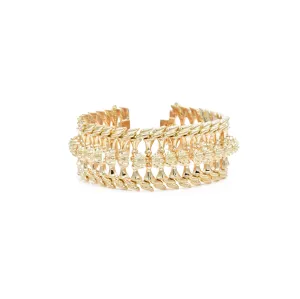 Estate Retro Era 18KT Yellow Gold Wide Bracelet