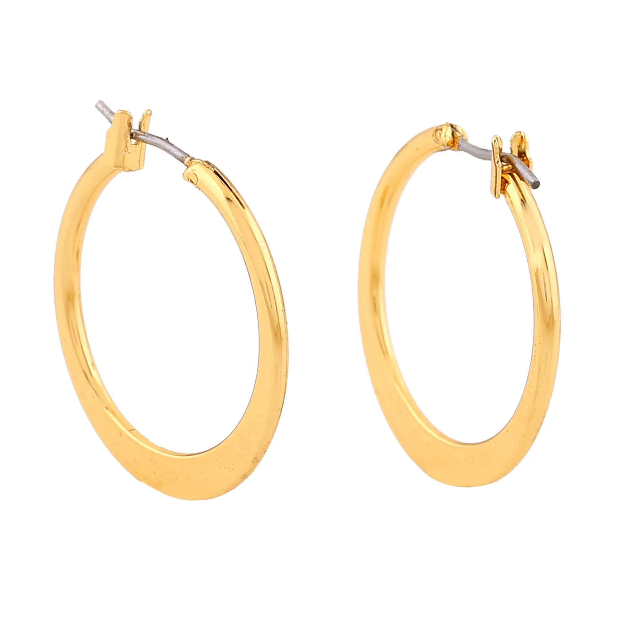 Estele Gold Plated Fashionable Hoop Earrings for Women