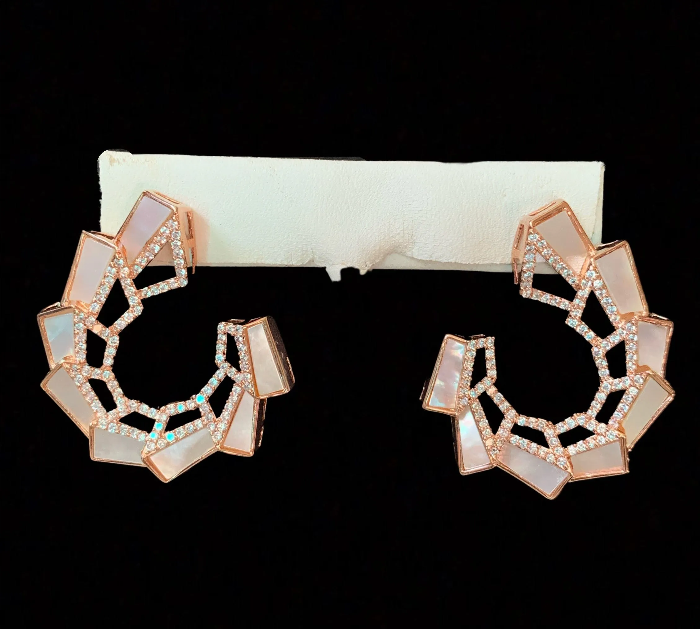 ET21 mother  of pearl earrings ( READY TO SHIP )