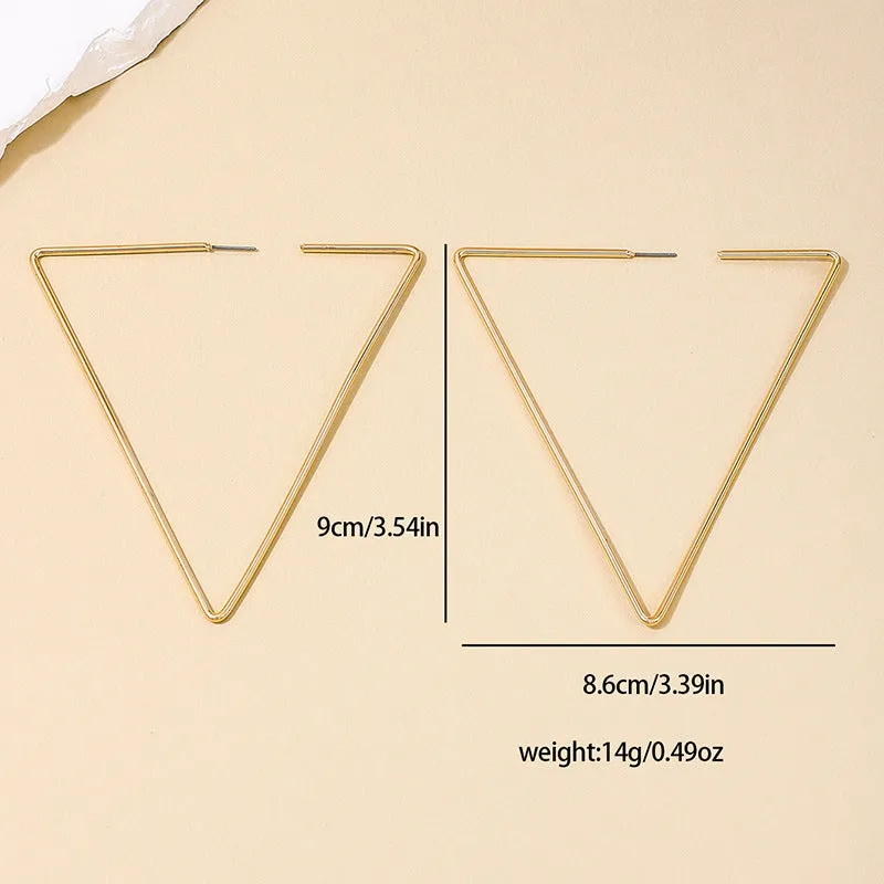 Exaggerated Triangle Statement Earrings - Vienna Verve Collection