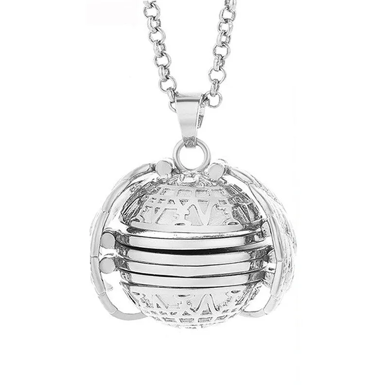 Expanding Photo Locket Necklace For Unisex Engravable Angel Wings Gift Jewelry Necklace Album Box