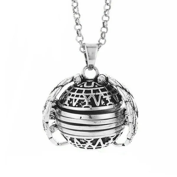 Expanding Photo Locket Necklace For Unisex Engravable Angel Wings Gift Jewelry Necklace Album Box