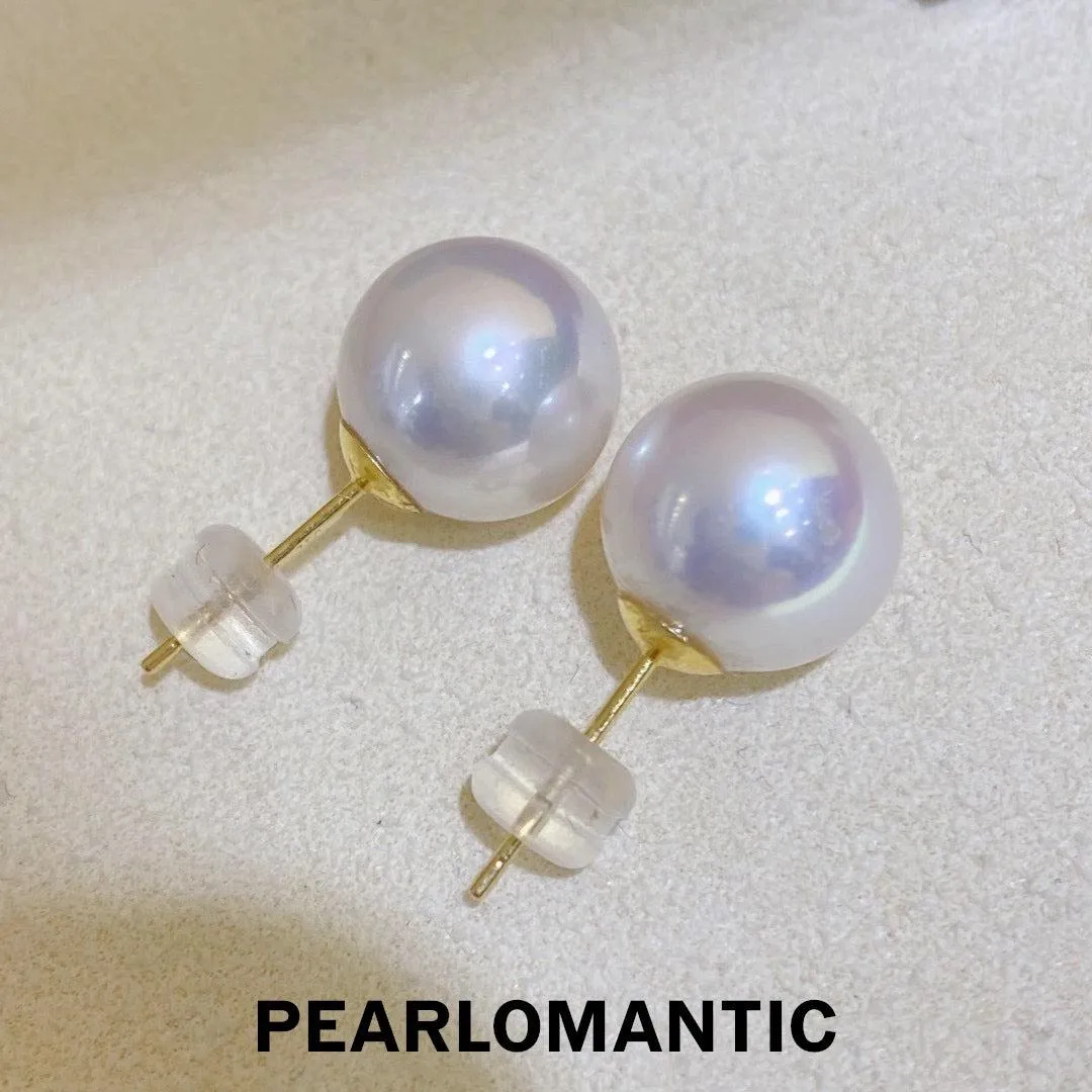 [Fine Jewelry] Freshwater Pearl 10-11mm Classic Style Earring Studs