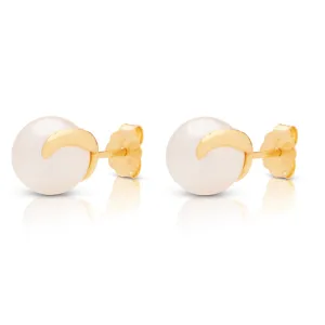 Golden Pearl Studs