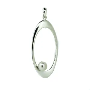 Halo Pearl Pendant Large