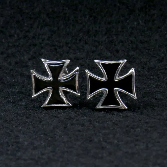 Hot Leathers JWE2103 Iron Cross Post Earrings