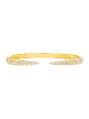 Jen Diamond Claw Cuff Bangle 14K