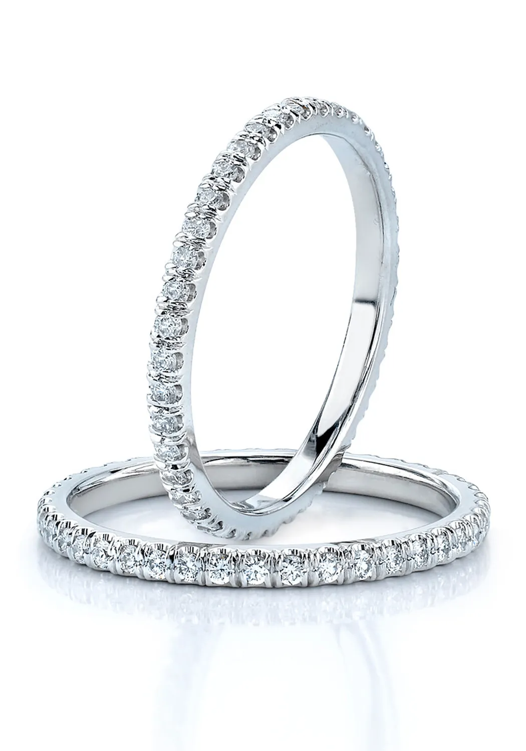 Katharine James Juliet’s Love Thin Platinum Diamond Eternity Band