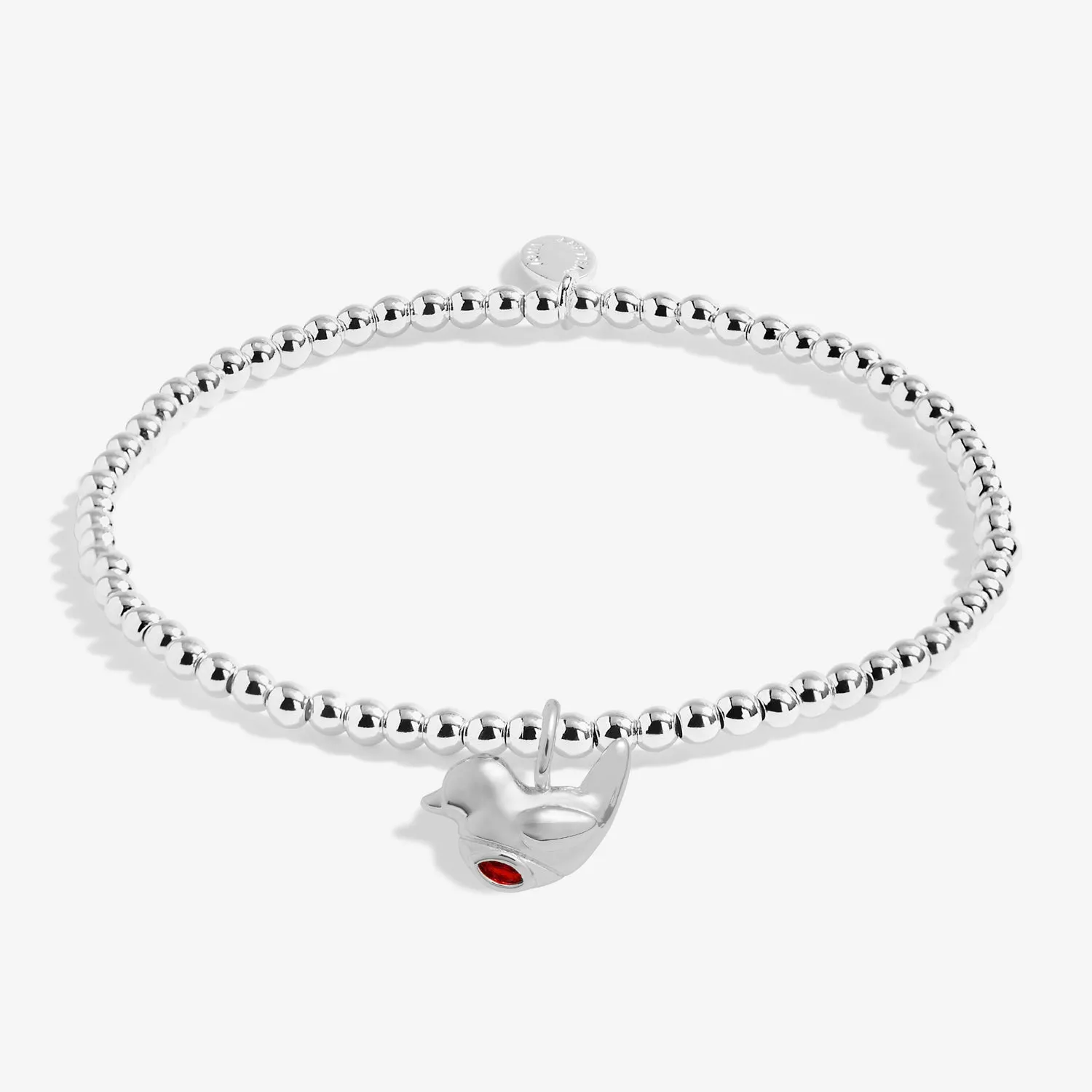 Kids Christmas A Little Christmas Robin Silver Plated Bracelet C753