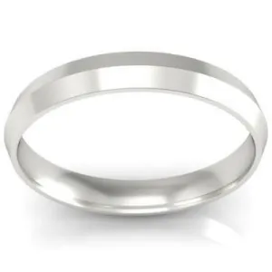 Knife Edge Wedding Band 3mm