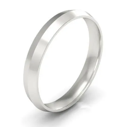 Knife Edge Wedding Band 3mm