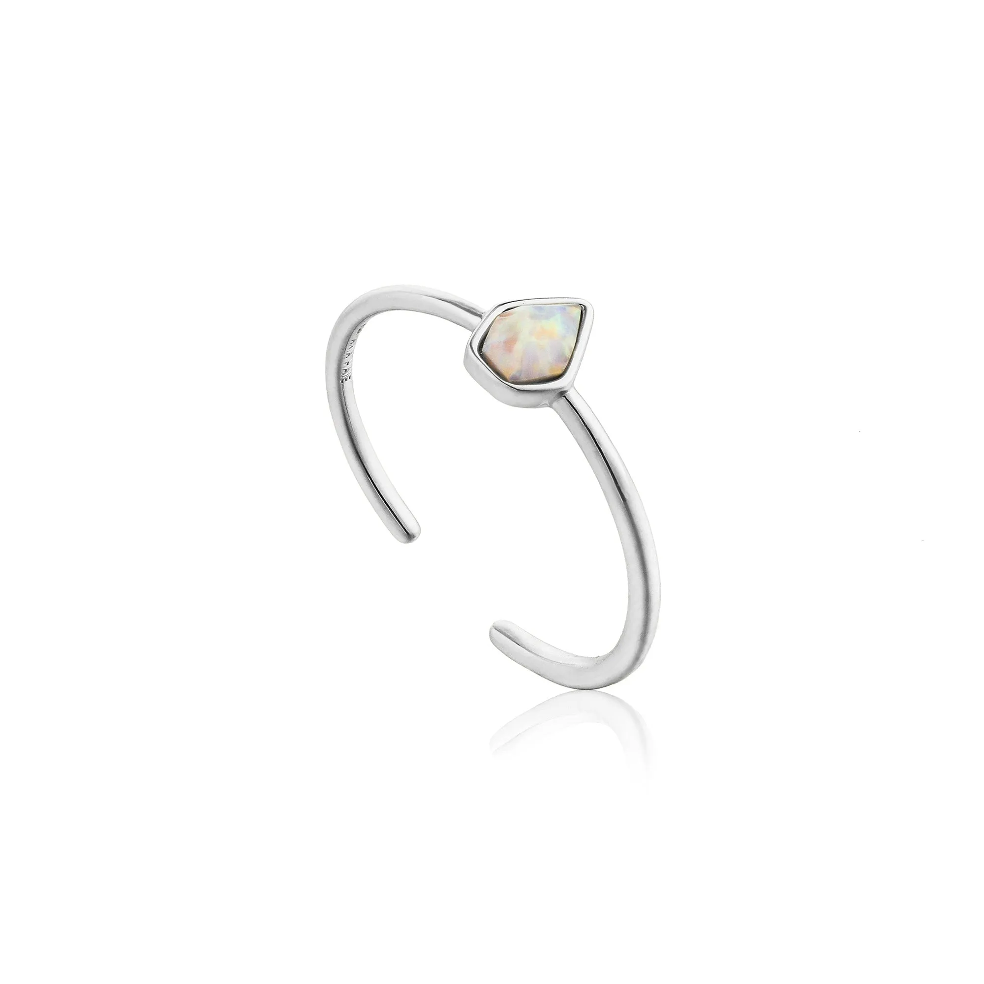 Kyoto Opal Adjustable Silver Ring