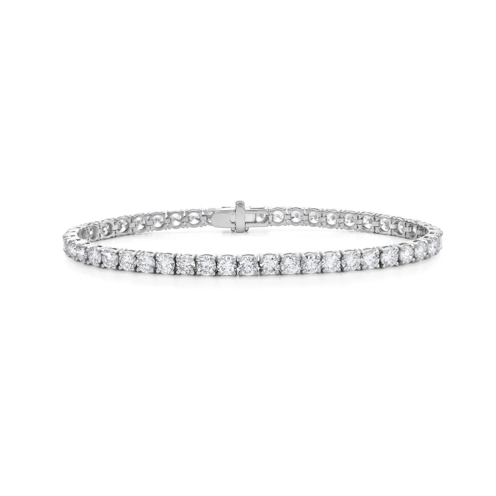 Lab Grown Diamond Tennis Bracelet (8.00 ct.) 3.70mm 4-Prongs Setting in 14K Gold