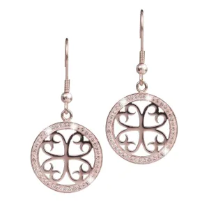 Ladies' Celtic Rose Gold Earrings