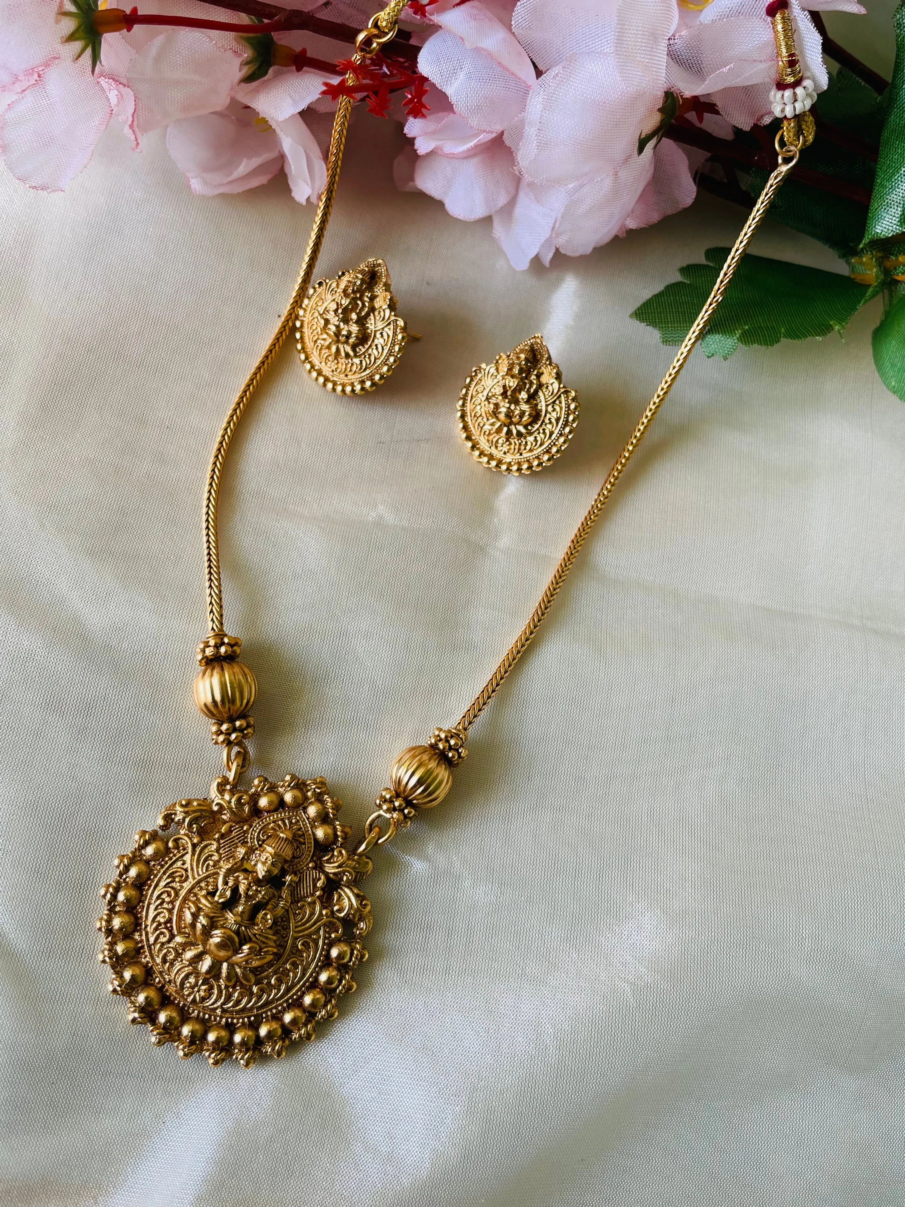 Lakshmi lotus pendent