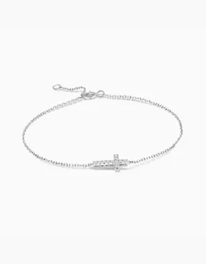 LVC Charmes Elegance Cross Diamond Bracelet