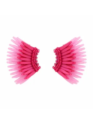 Mignonne Gavigan Mini Madeline Earrings in Garnet/Pink