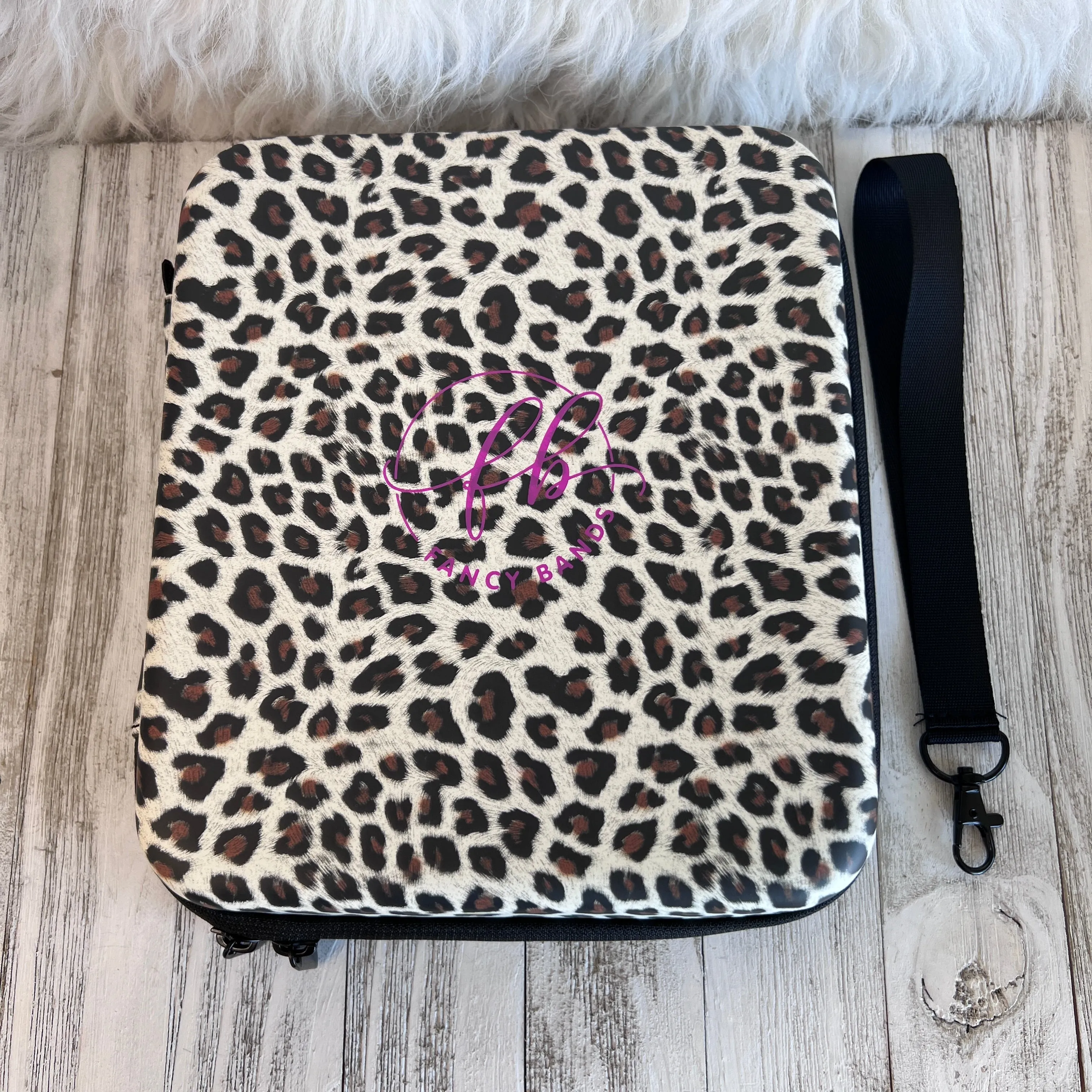 Mini  Leopard Print Fancy Band Storage Case