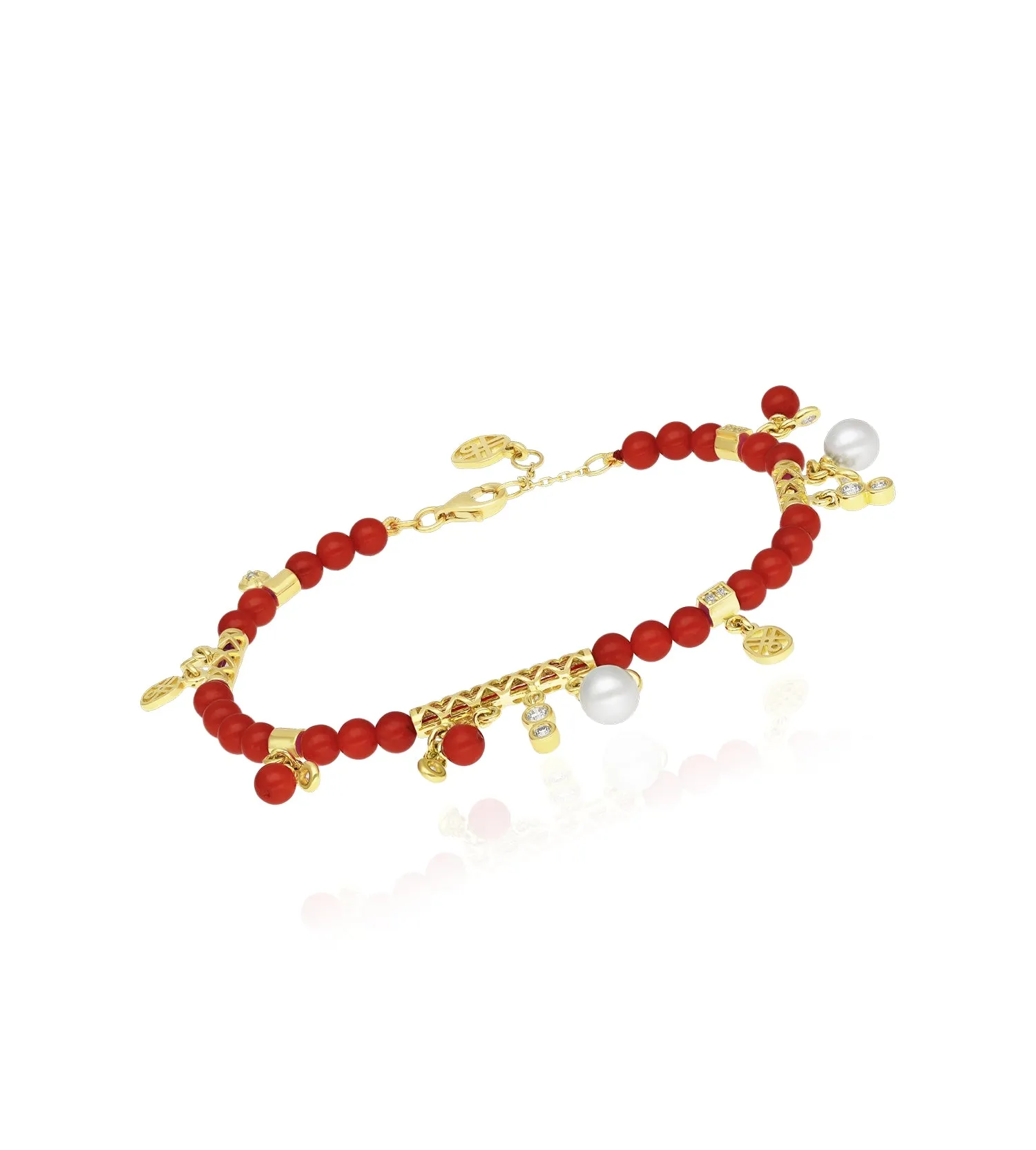 Mira coral bracelet