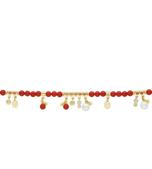 Mira coral bracelet