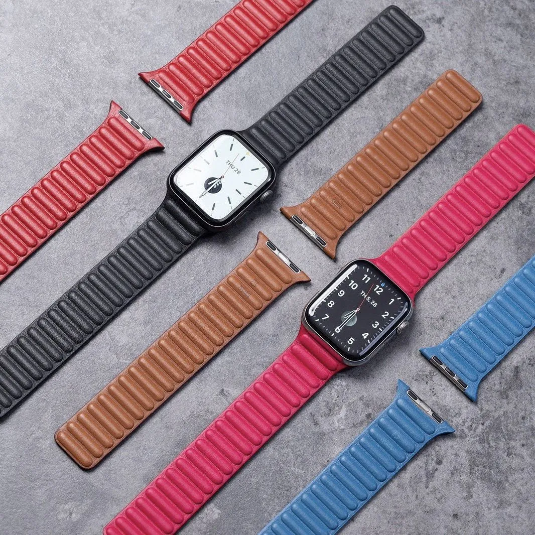 Modern Leather Loop Apple Watch Band