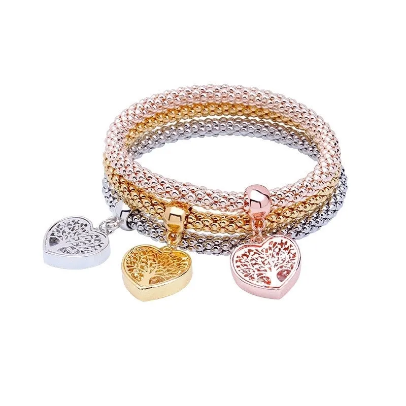 Modern Style Heart Shape Elephant Alloy Inlay Rhinestones Women's Bangle