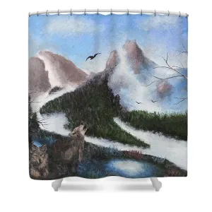 Mountain Scape - Shower Curtain