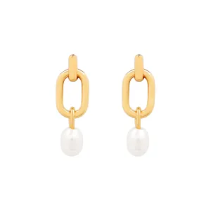 Olivine Pearl Studs