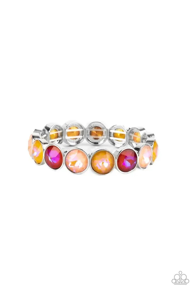 Paparazzi Bracelet ~ Radiant on Repeat - Orange