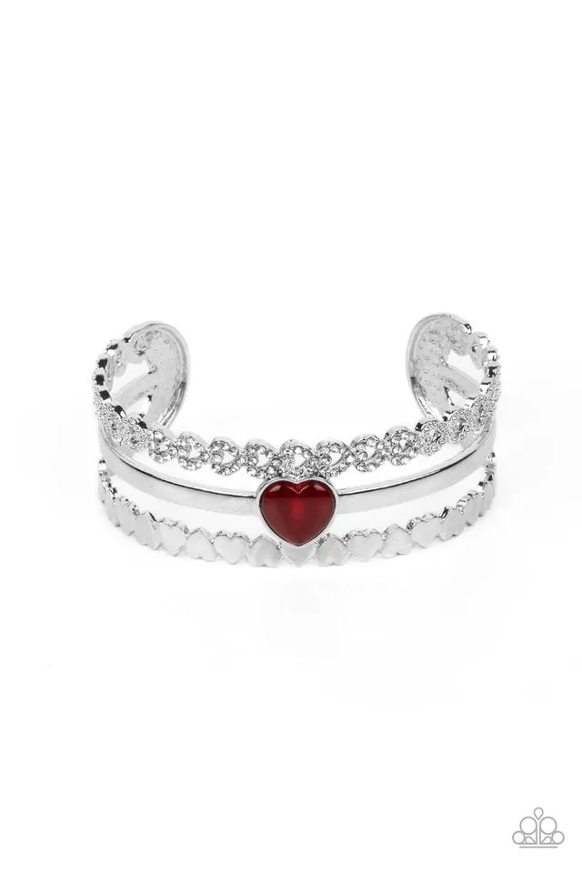 Paparazzi Bracelet ~ You Win My Heart - Red