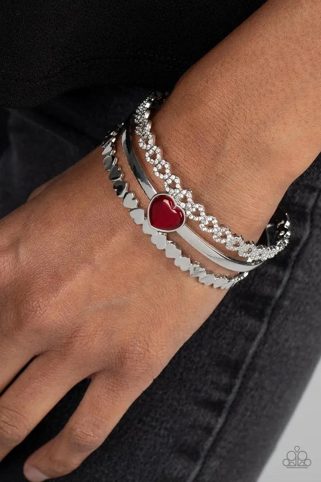 Paparazzi Bracelet ~ You Win My Heart - Red