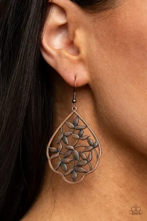 Paparazzi Earring ~ Taj Mahal Gardens - Copper