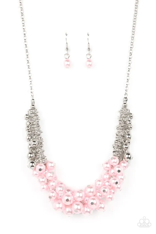 Paparazzi Necklace ~ Bonus Points - Pink