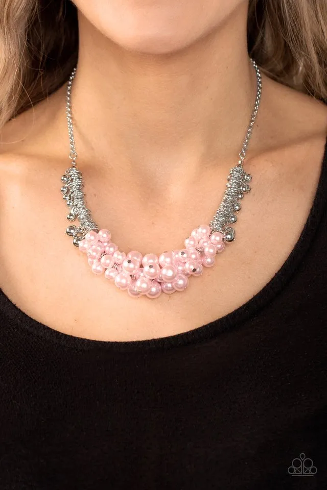 Paparazzi Necklace ~ Bonus Points - Pink