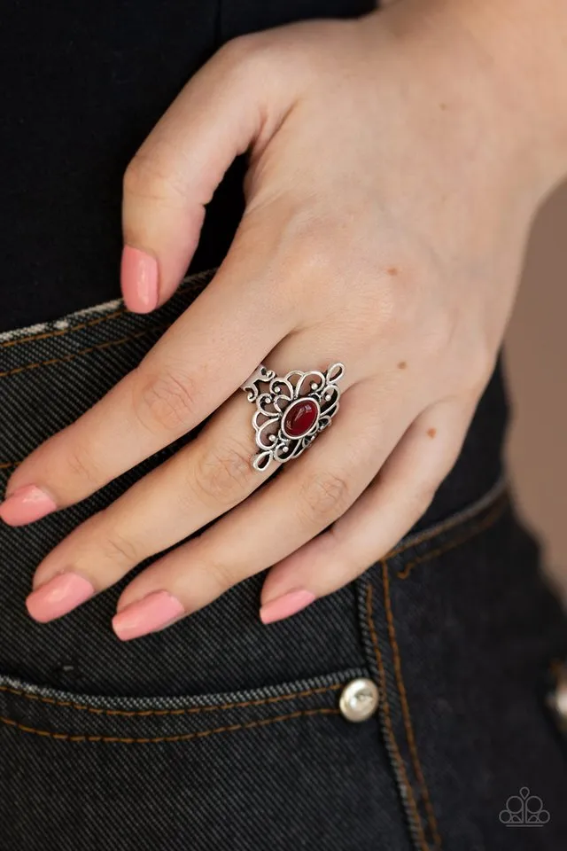 Paparazzi Ring ~ DEW Your Thing - Red