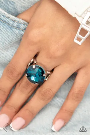 Paparazzi Ring ~ Pronged Powerhouse - Blue